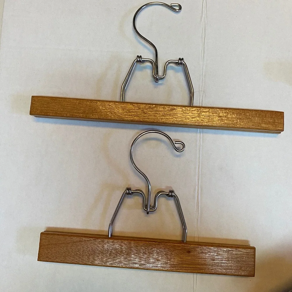 Vintage Skirt Slacks Pants Wooden Metal Swing Hook Hangers Mixed Lot of 11